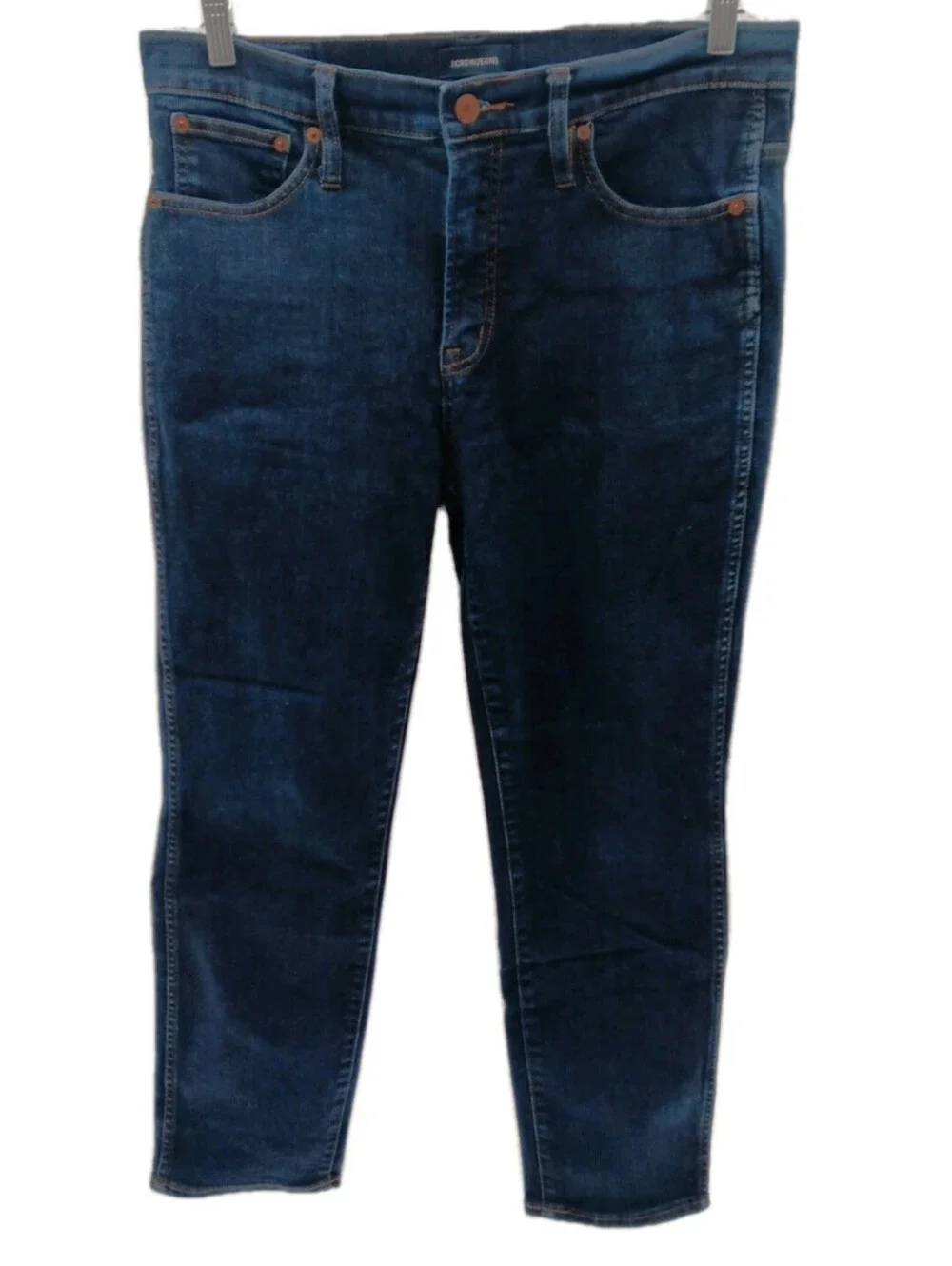 J.Crew Jeans Women's 31 Blue Denim Stretch Mid Rise Dark Wash Casual Preppy